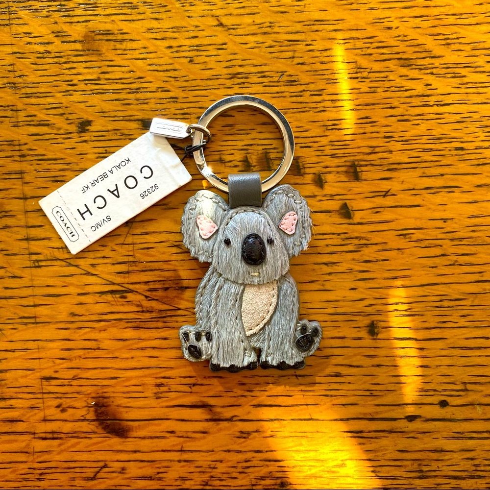Rare Coach Koala Bear Keychain
